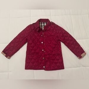 Burberry Kids Red Jacket Size 10Y